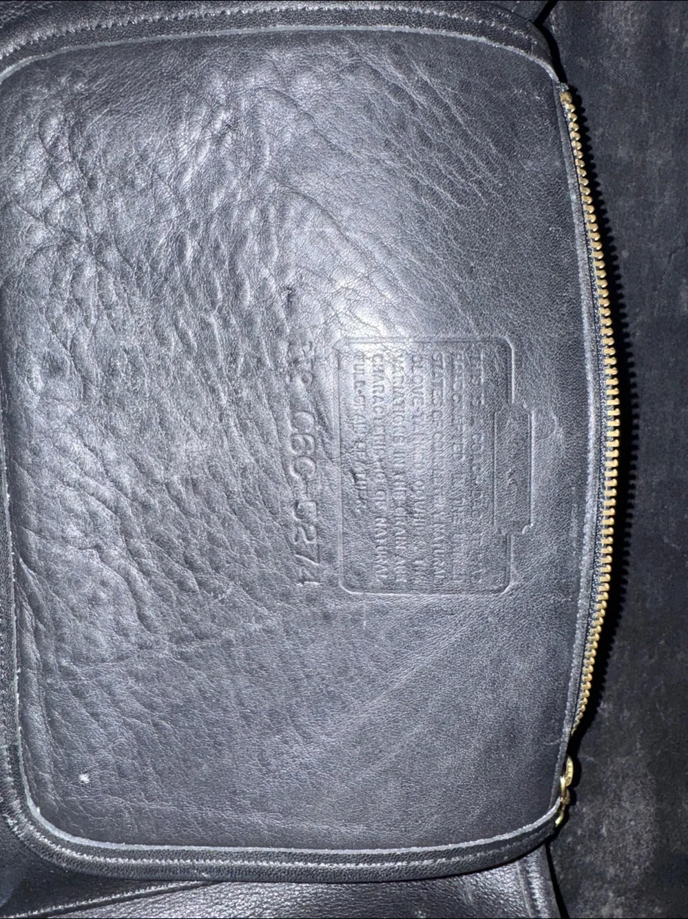 Coach Vintage Men's Dark Brown Leather Messenger Bag with Shoulder Strap